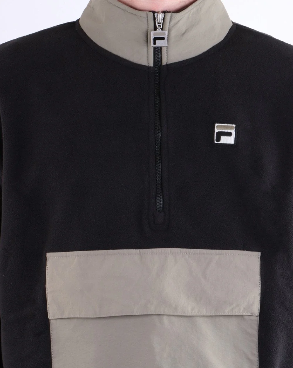 Fila Vintage Kenny Sherpa Fleece Black/Grey - Image 4