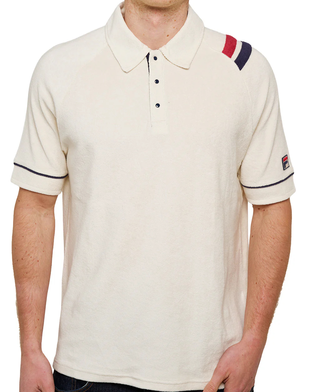 Fila Vintage Settanta Mk2 Towelling Polo Gardenia