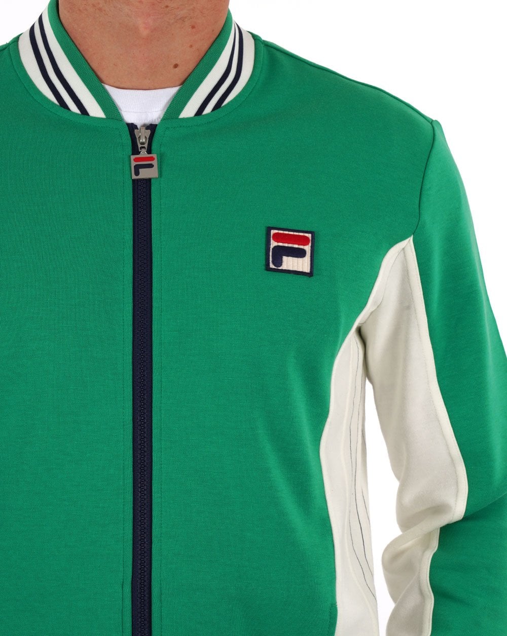 Fila Vintage Mk1 Settanta Track Top Kelly Green OG - Image 3