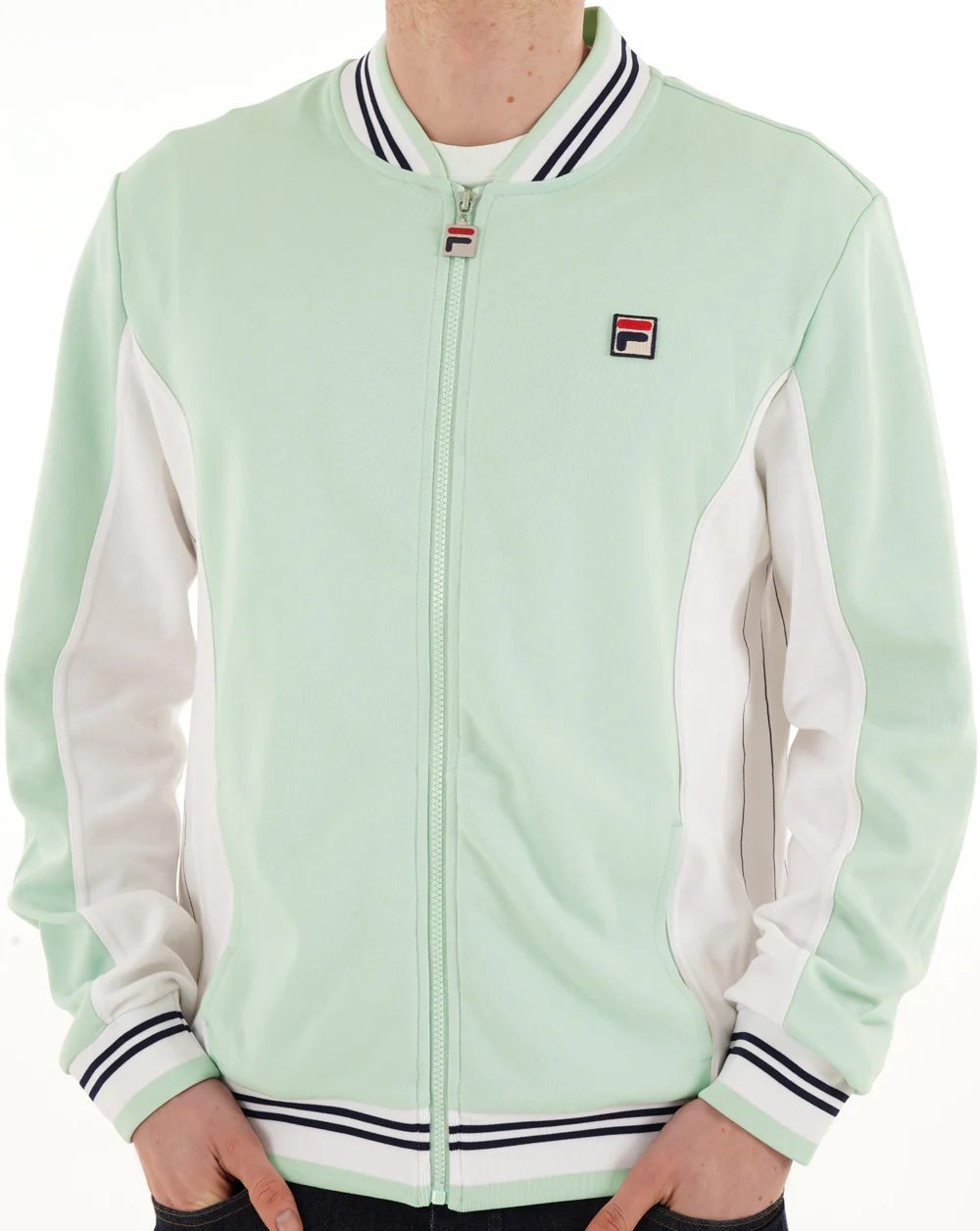 Fila Vintage MK1 Settanta Track Top Soft Green/White
