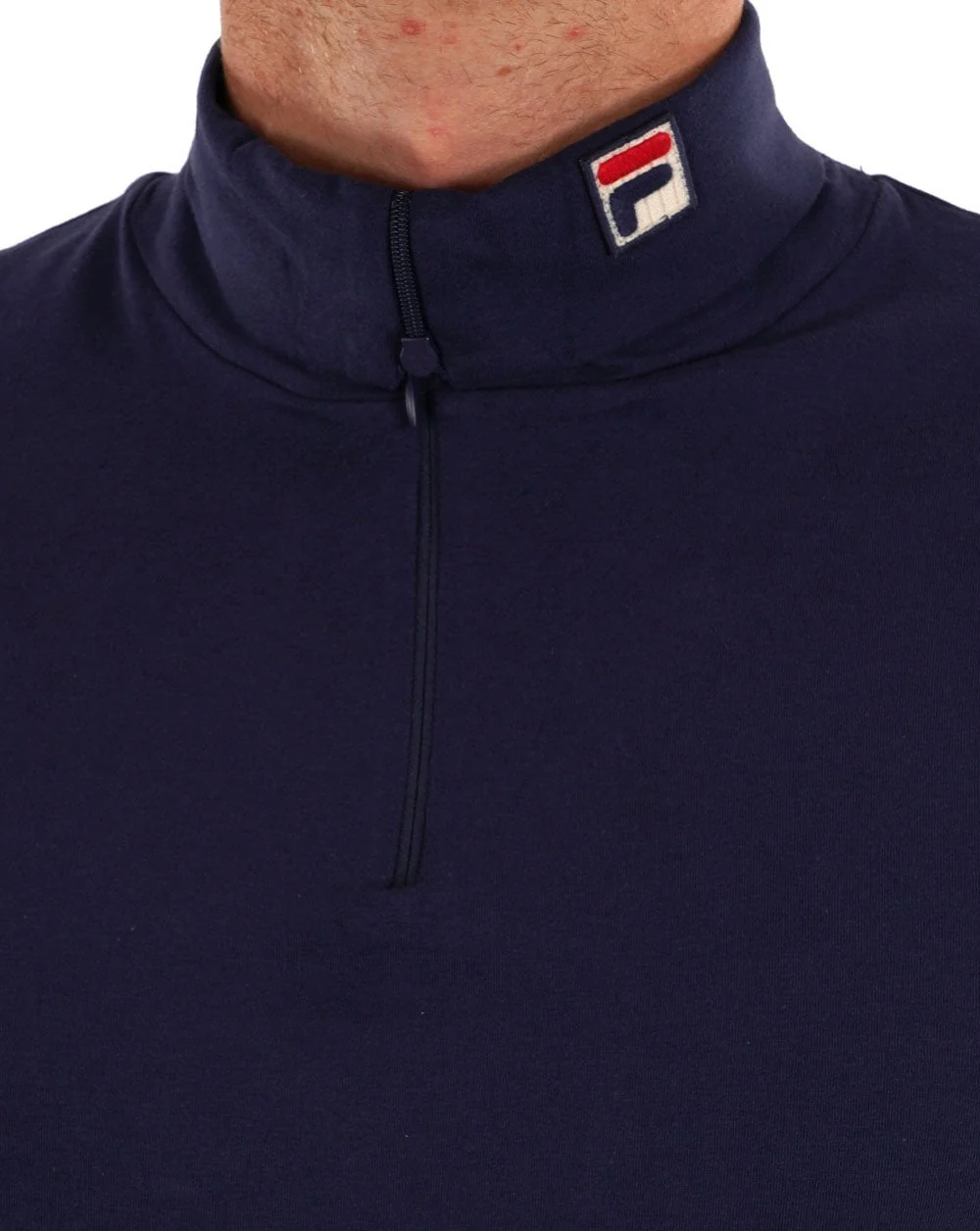 Fila Vintage Neil Zip Roll Neck Navy - Image 2