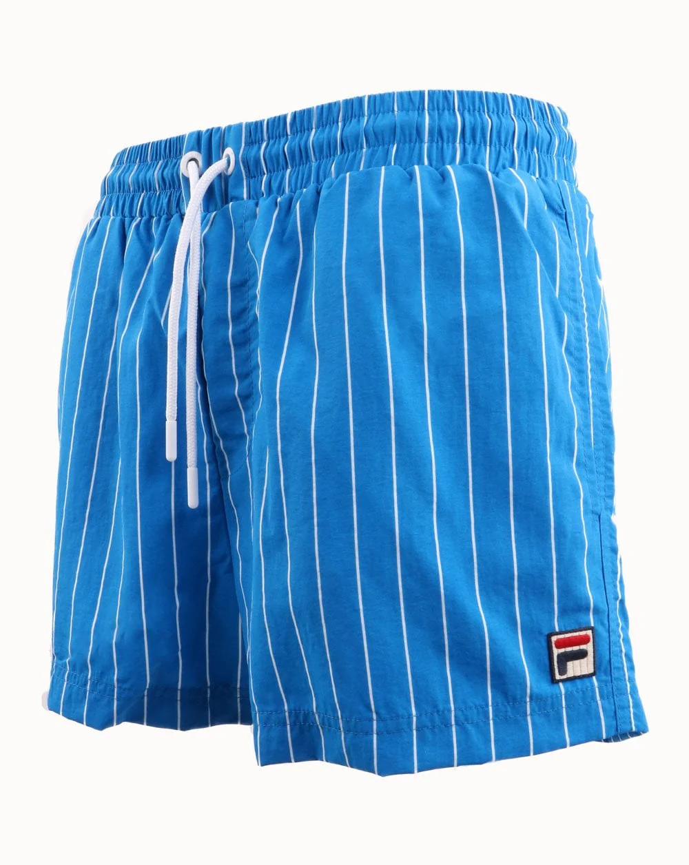 Fila Vintage Pinstripe Swim Shorts Blue-white - Image 2