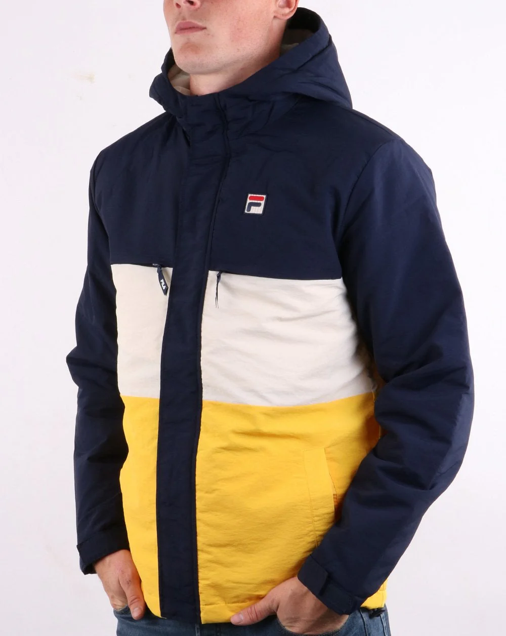 Fila Vintage Raul Jacket Navy/Yellow/Turtle Dove - Image 2