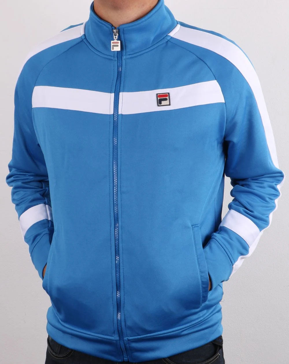 Fila Vintage Renzo Track Top Blue/white - Image 2
