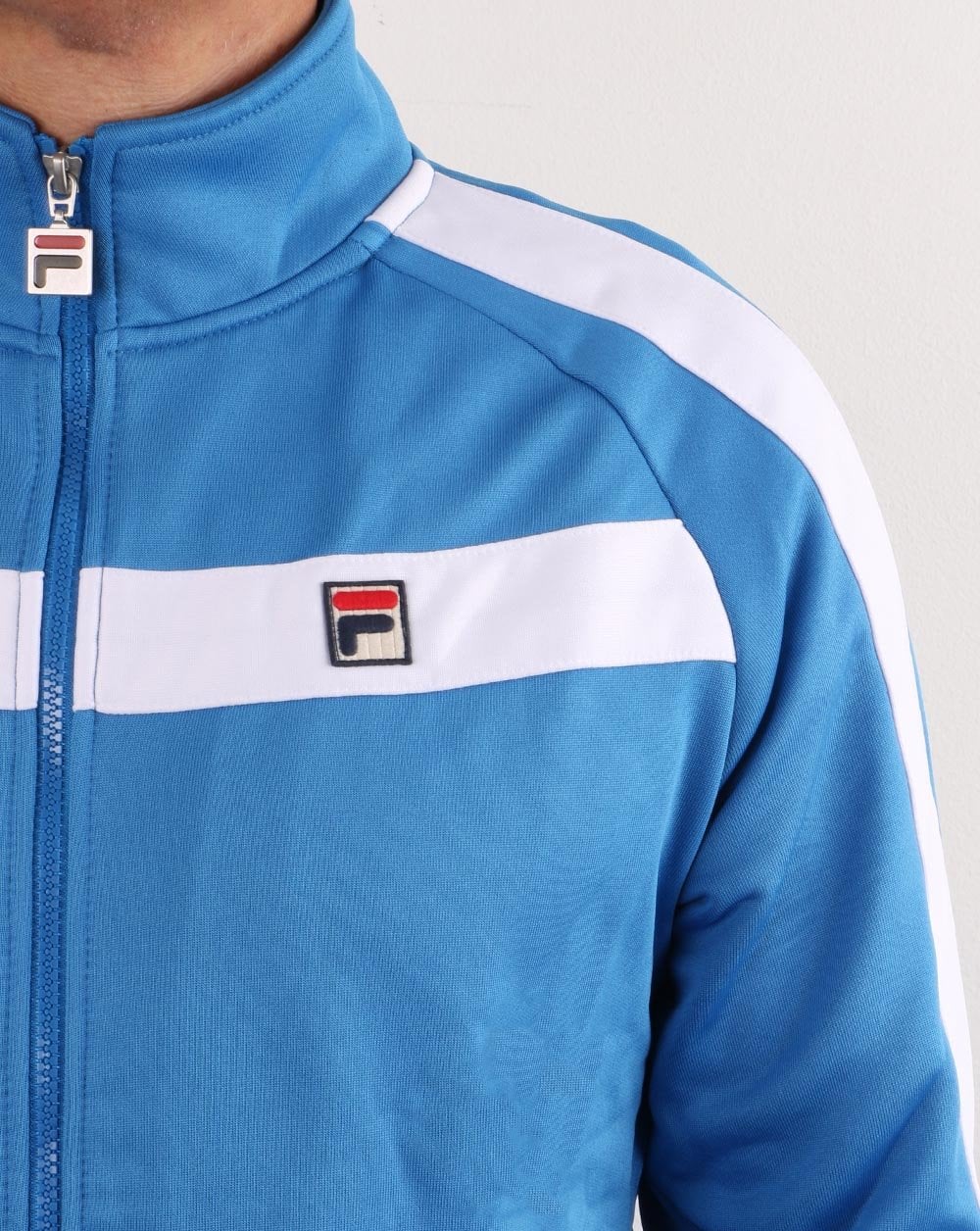 Fila Vintage Renzo Track Top Blue/white - Image 3