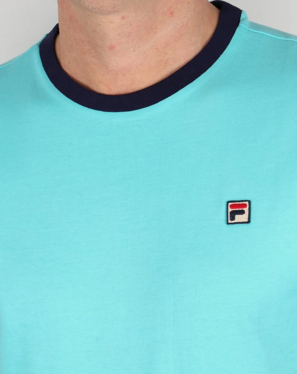 Fila Vintage Ringer T Shirt Blue Radience - Image 2