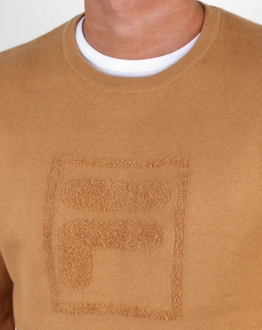 Fila Vintage Savoldi Crew Neck Jumper Apple Cinnamon - Image 2