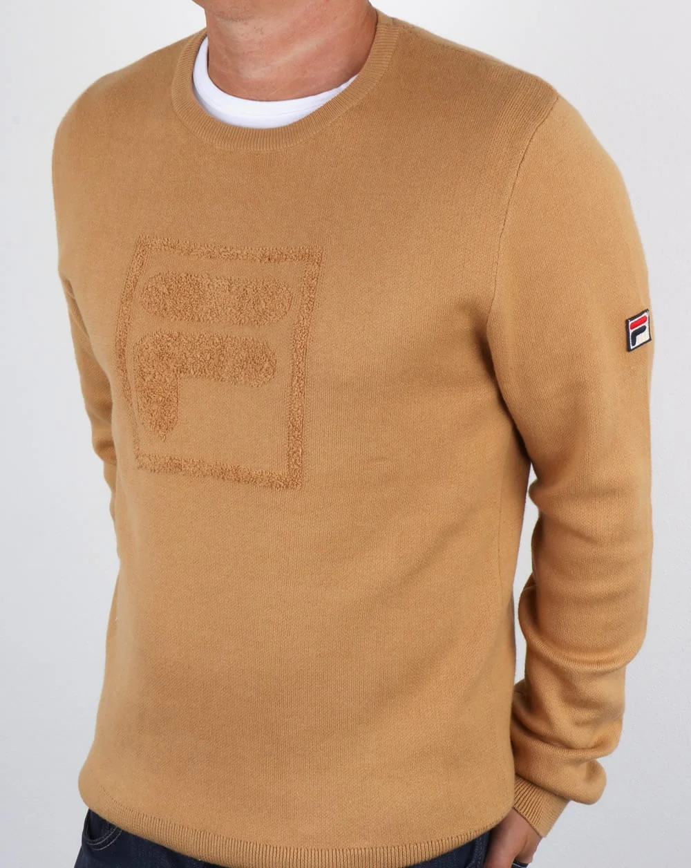 Fila Vintage Savoldi Crew Neck Jumper Apple Cinnamon - Image 4
