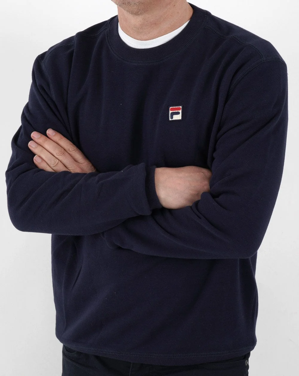 Fila Vintage Seppi Crew Sweat Navy - Image 3