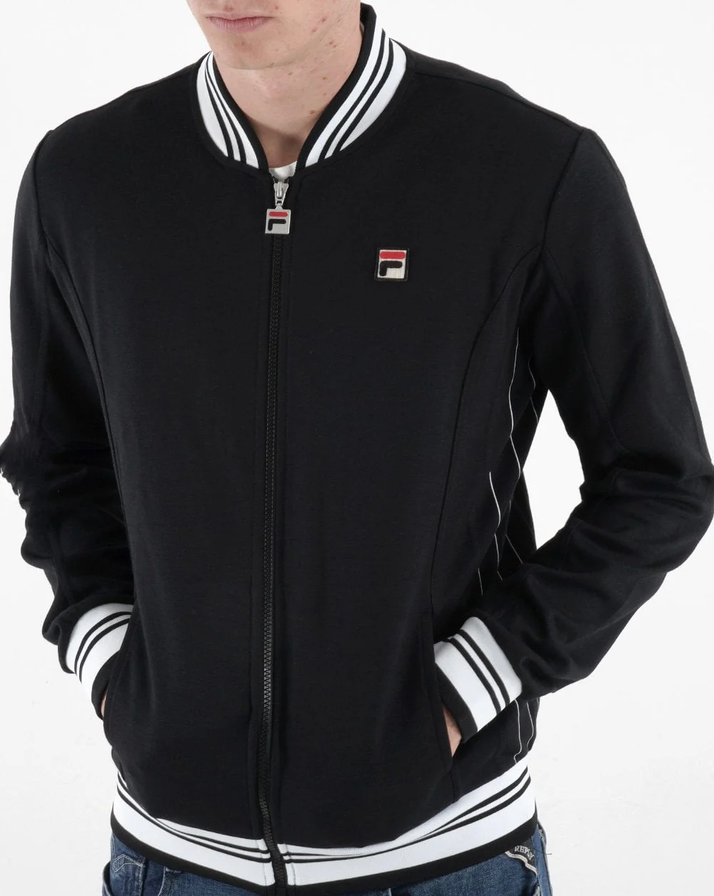 Fila Vintage Settanta 2 Track Top Black - Image 4