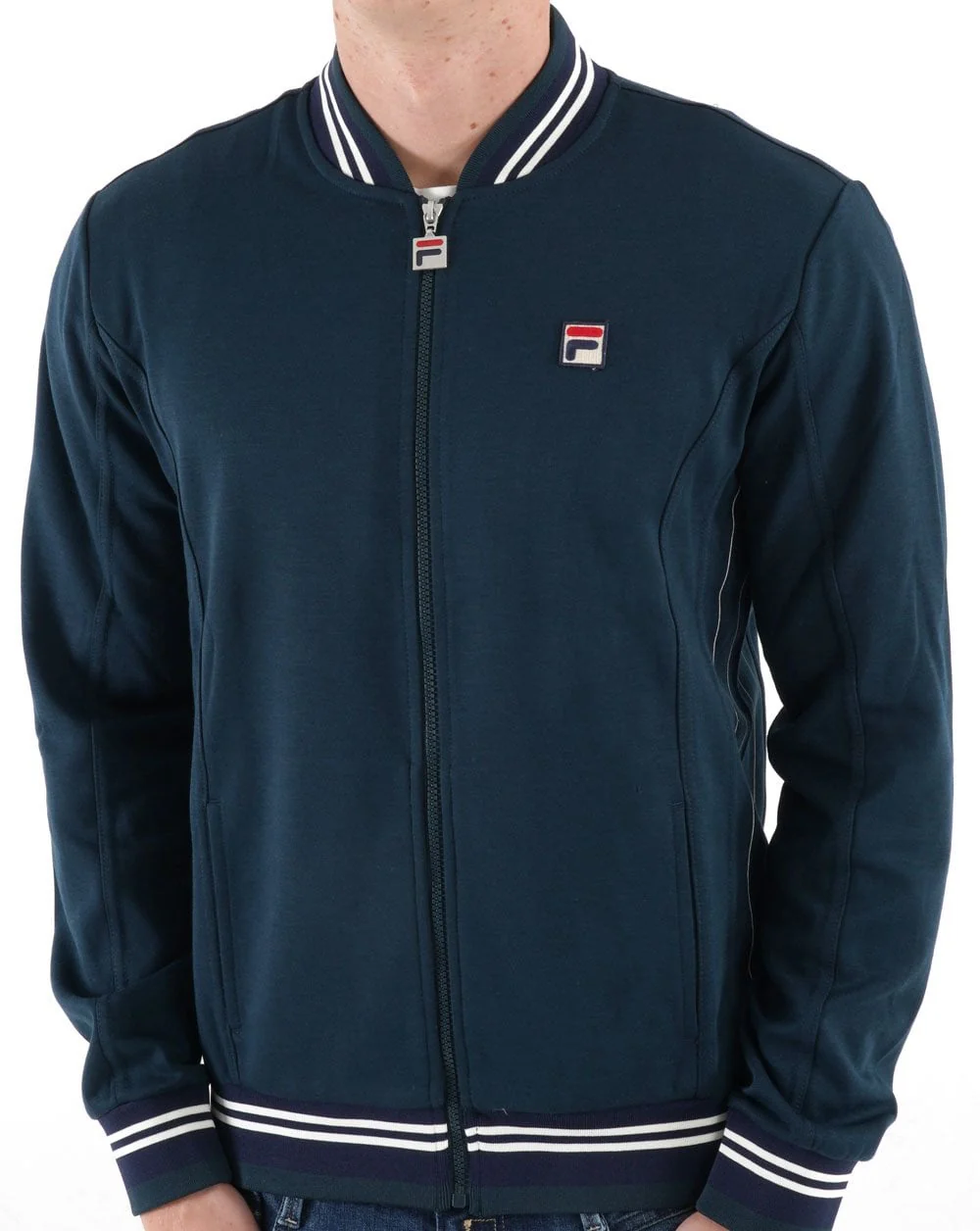 Fila Vintage Settanta 2 Track Top Dark Teal - Image 3