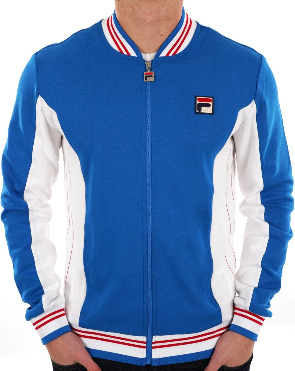 Fila Vintage Settanta Track Top Exclusive Pro Badge French Blue - Image 2
