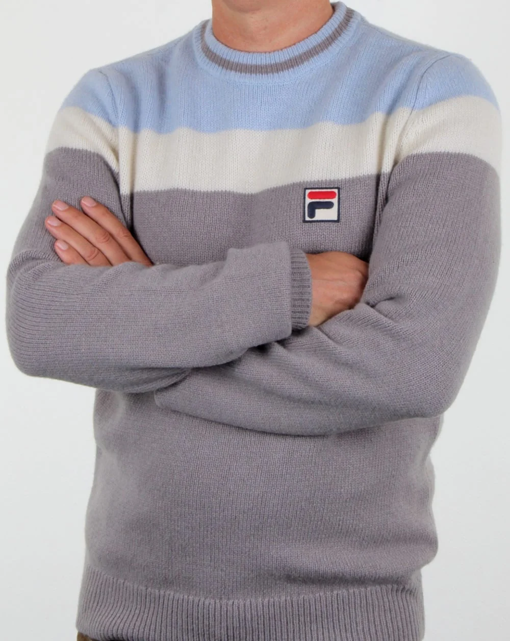 Fila Vintage Siro Jumper Grey/sky/gardenia - Image 2