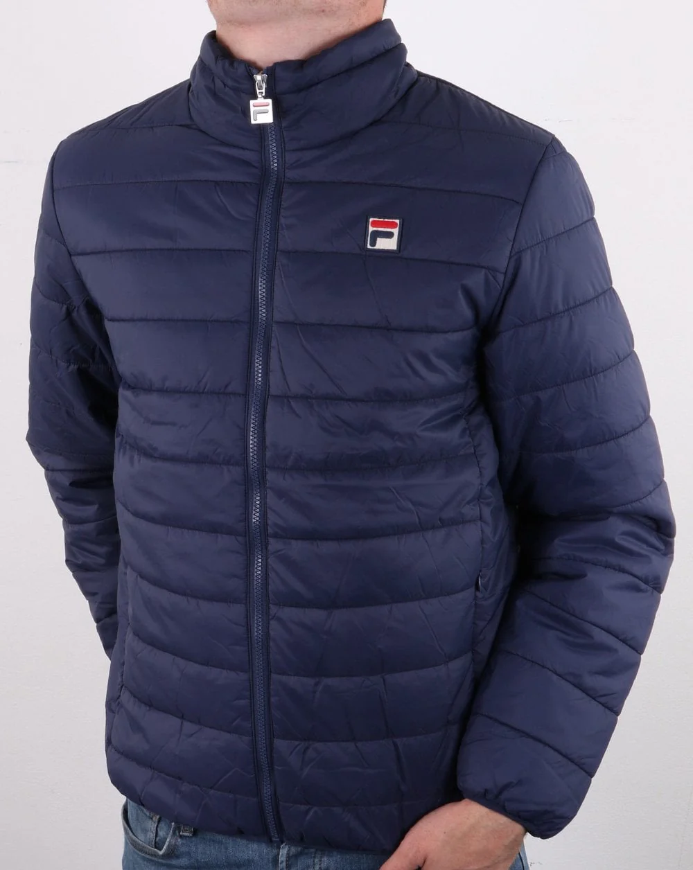 Fila Vintage Ski Puffer Jacket Navy - Image 2