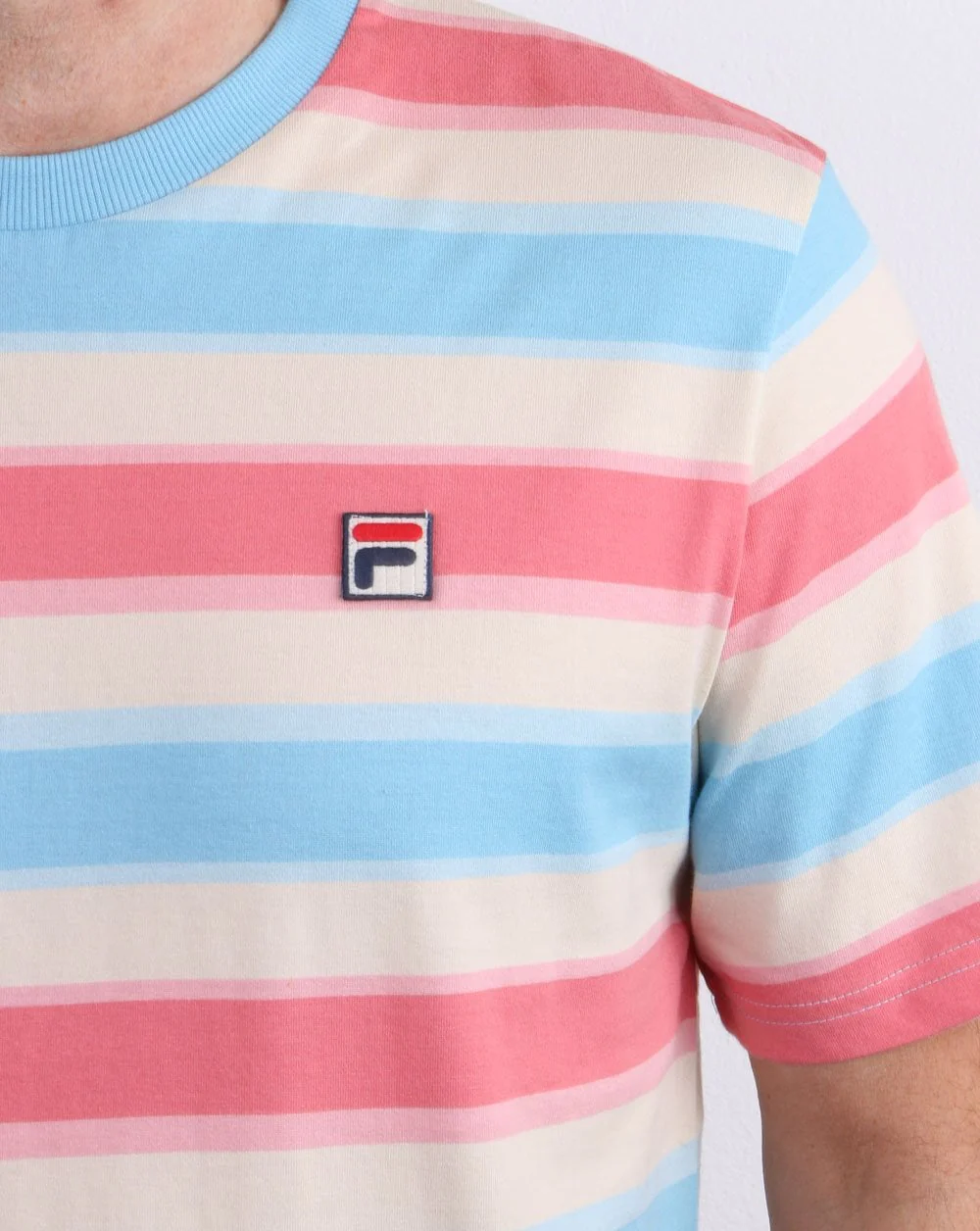 Fila Vintage T Shirt Multi Stripe - Image 2