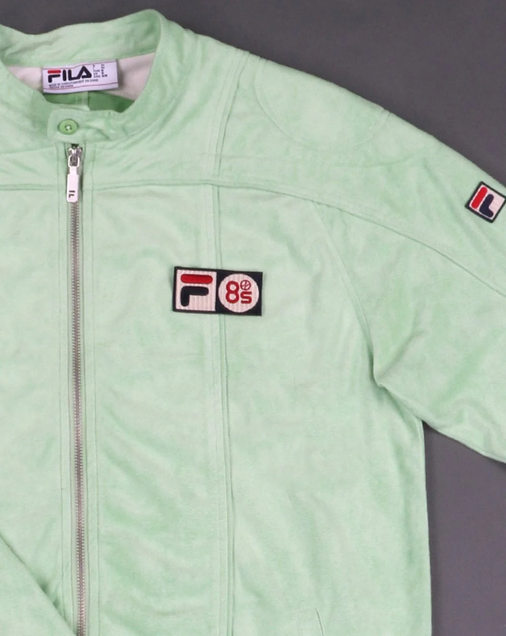 Fila Vintage Terrinda Mk3 Pro Badge Track Top Lime - Image 2