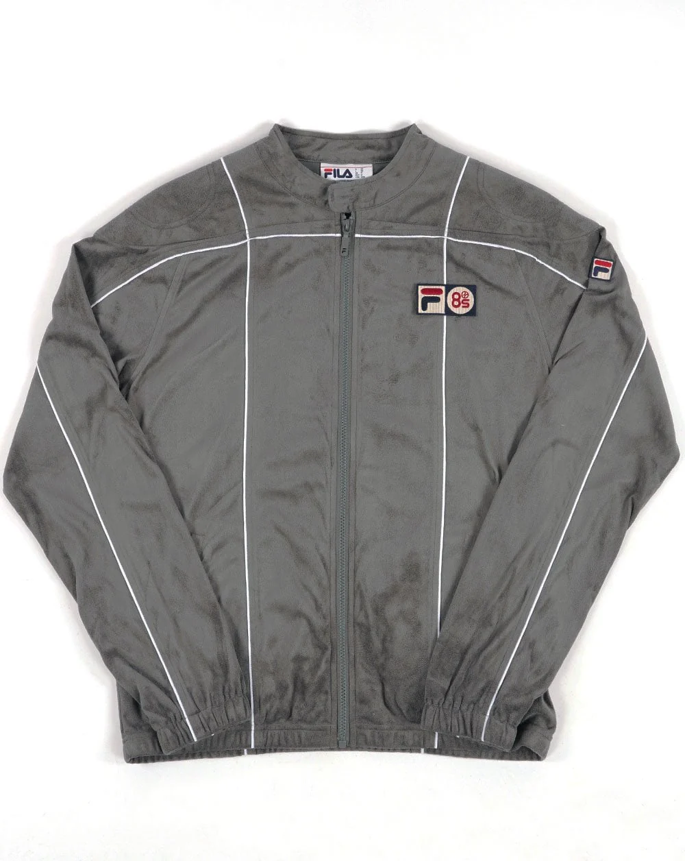 Fila Vintage Terrinda Mk3 Pro Badged Track Top Charcoal Grey/White