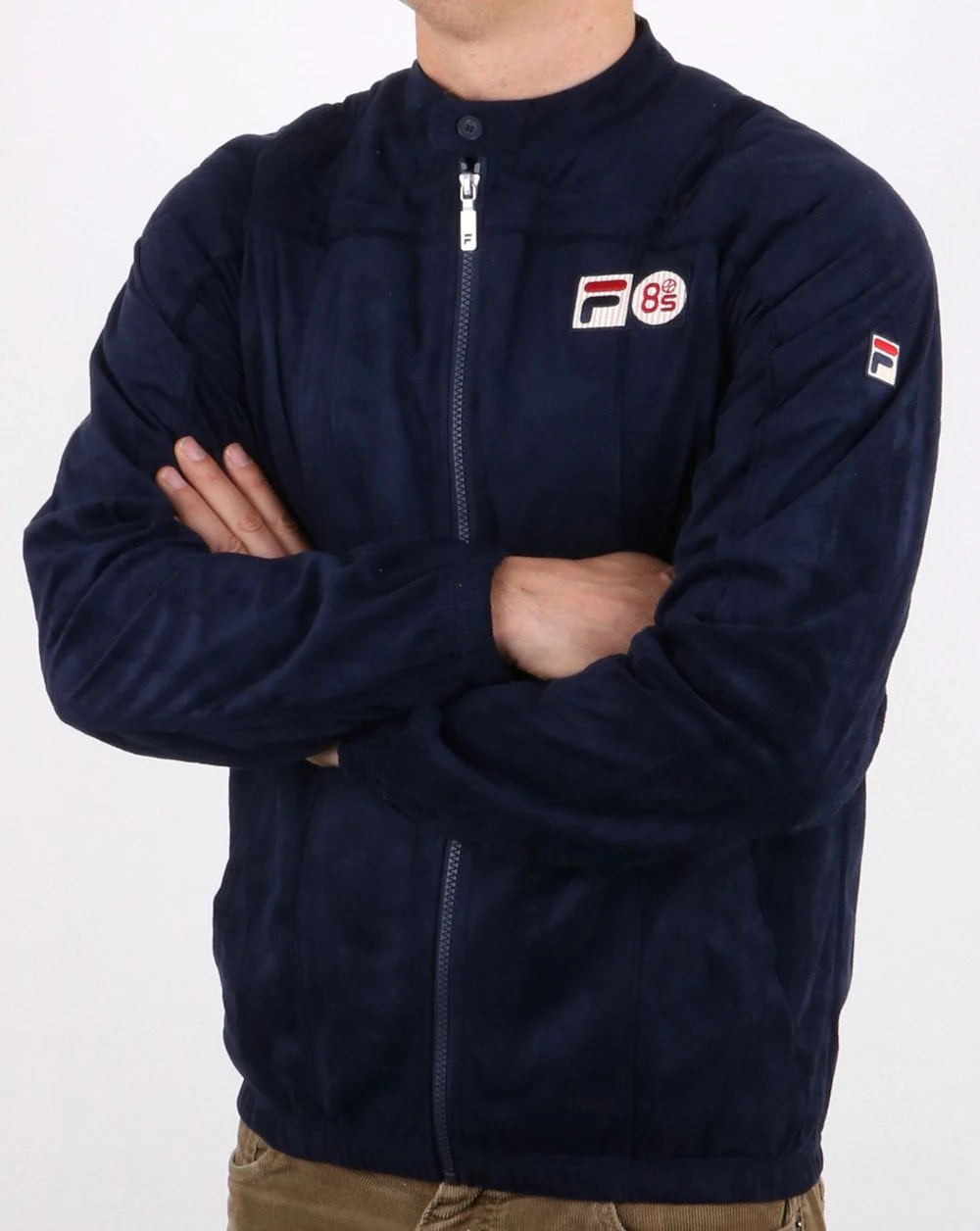 Fila Vintage Terrinda Mk3 Pro Badged Track Top Navy - Image 4