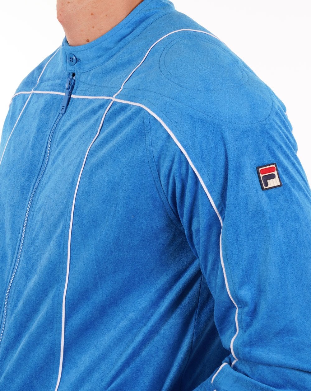 Fila Vintage Terrinda Track Top French Blue/White - Image 2