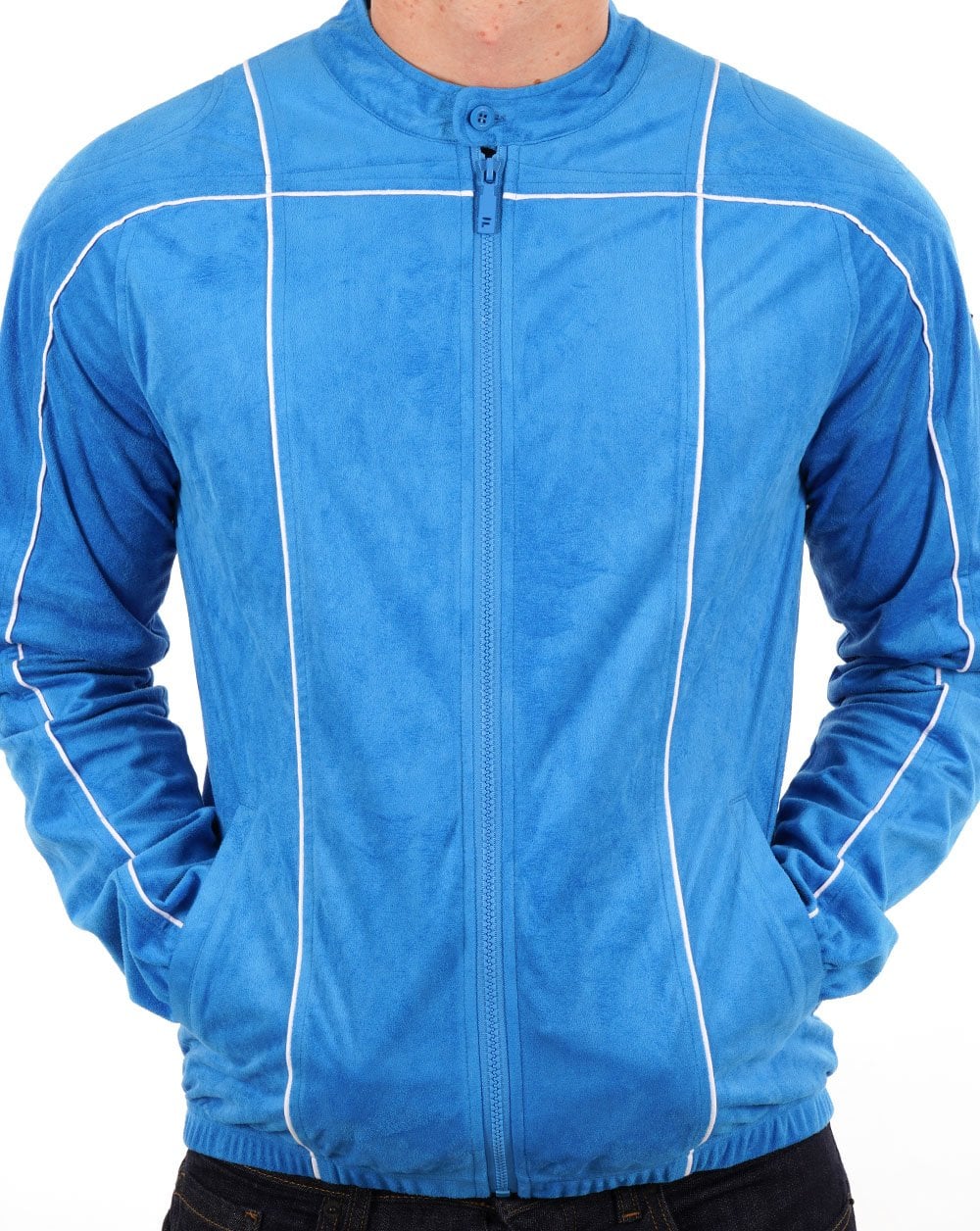 Fila Vintage Terrinda Track Top French Blue/White - Image 3