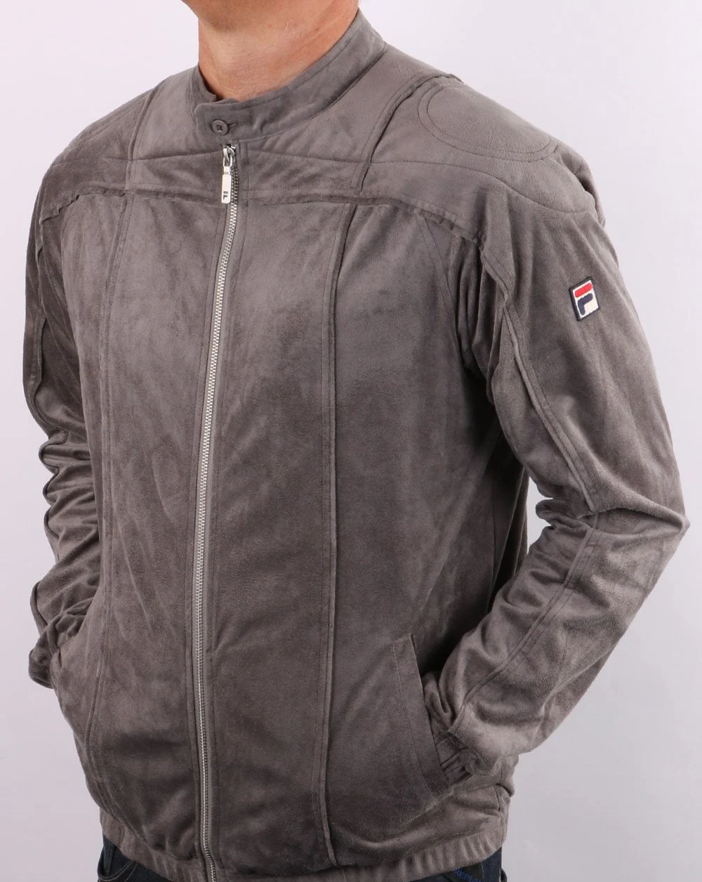 Fila Vintage Terrinda Mk3 Track Top Grey - Image 2