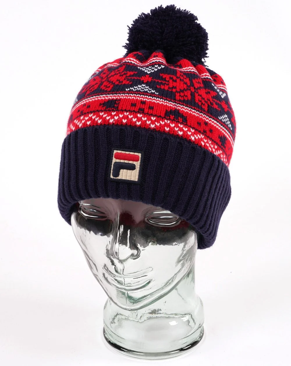 Fila Vintage Trayzon Pom Pom Beanie Navy