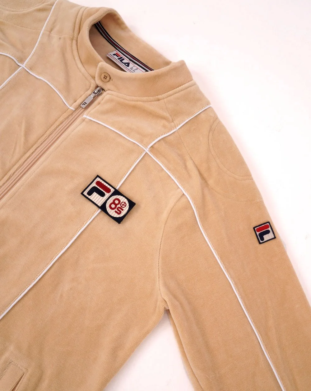 Fila Vintage Tusk Pro Badge Track Top Butterscotch - Image 2