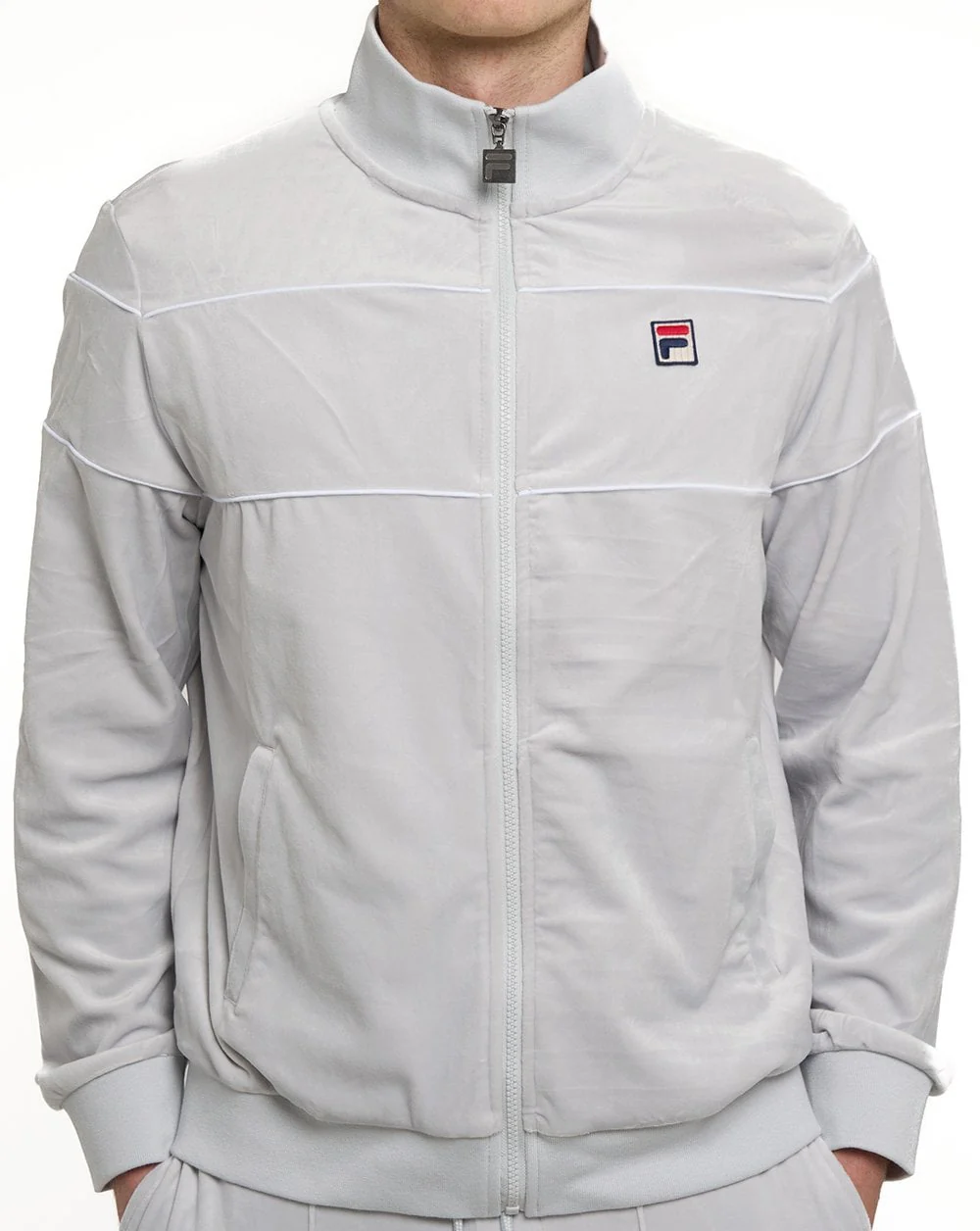 Fila Vintage Vittorio Velour Track Top Dawn Blue