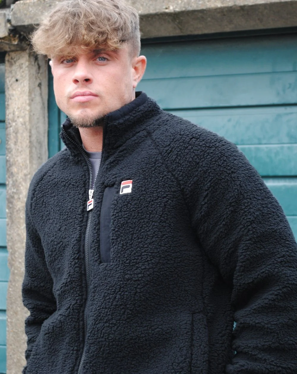 Fila Vintage Yuri Sherpa Fleece Black - Image 2