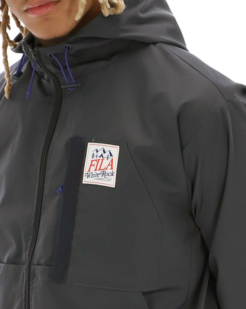 Fila White Rock Zane Windbreaker Ebony - Image 2