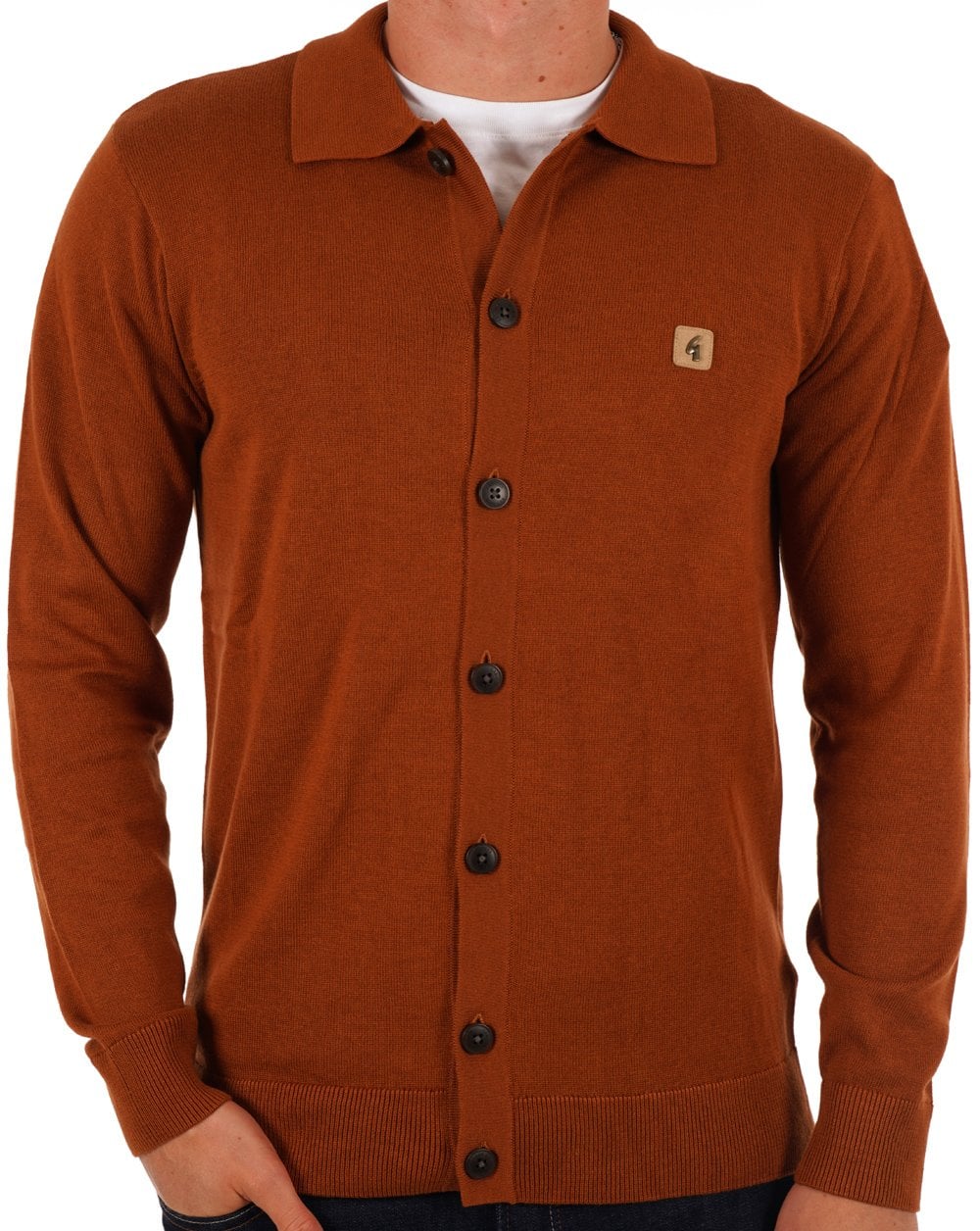 Gabicci Vintage Azima Knitted Cardigan Toffee - Image 2