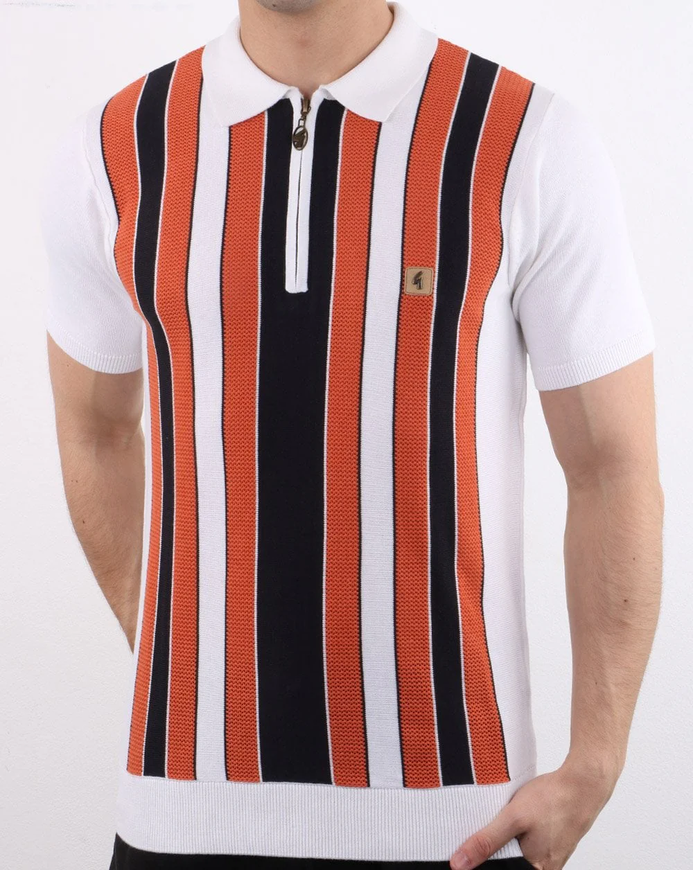Gabicci Vintage Colt Polo Shirt White - Image 2