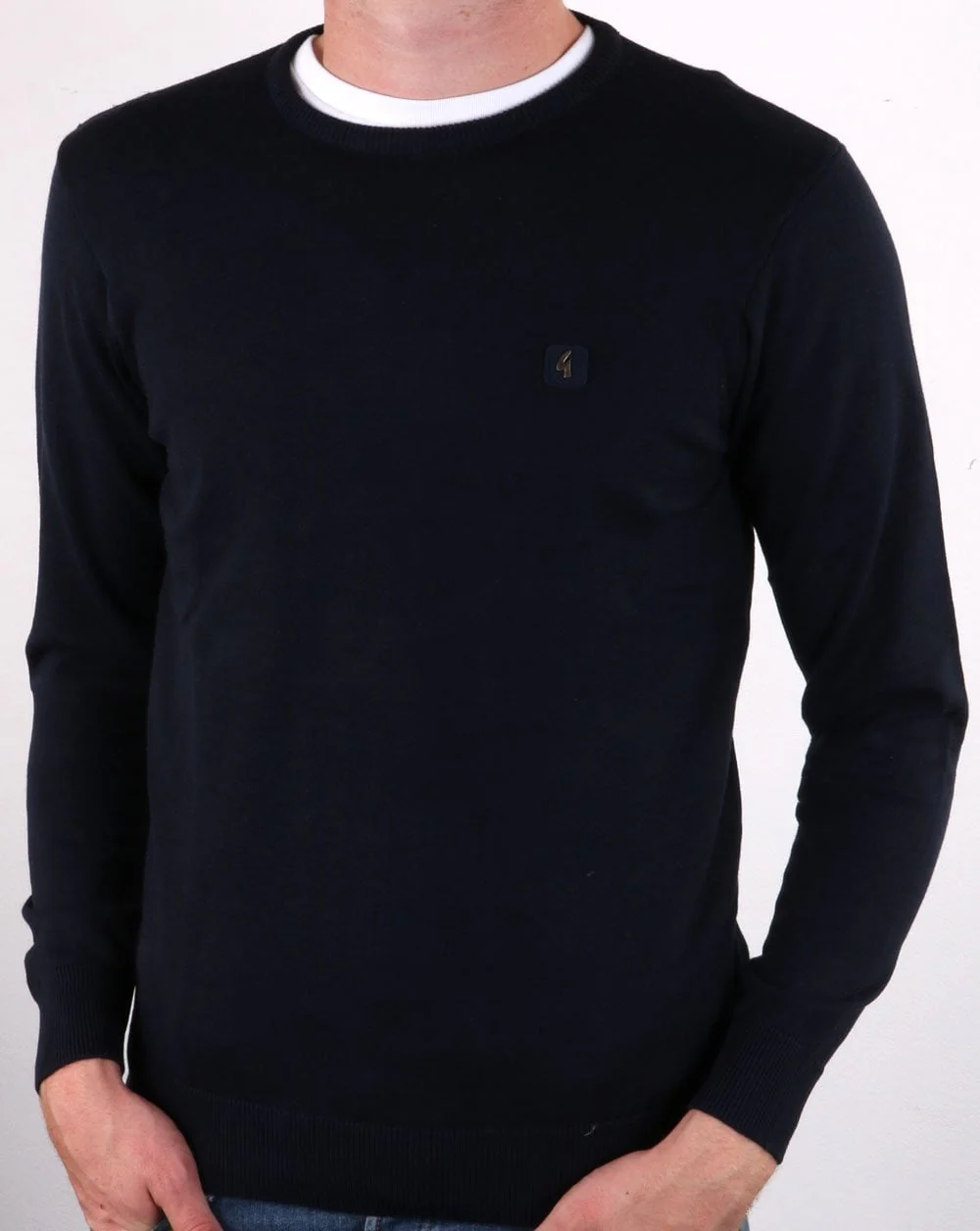 Gabicci Vintage Crew Neck Jumper Navy