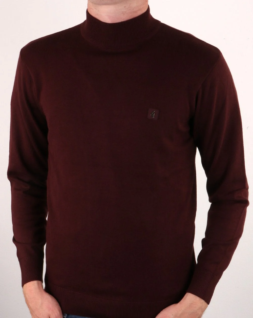 Gabicci Vintage Duke Turtle Neck Deep Port
