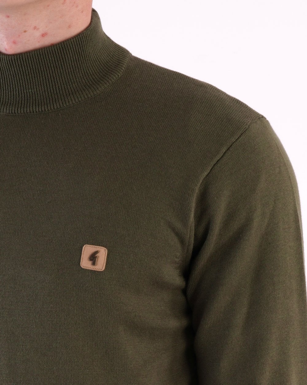 Gabicci Vintage Duke Turtle Neck Green - Image 3