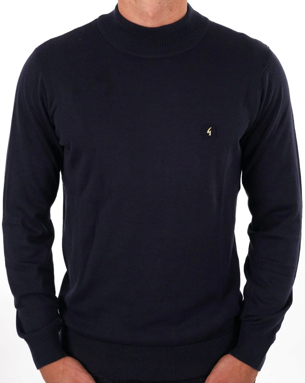 Gabicci Vintage Duke Turtle Neck Navy - Image 3