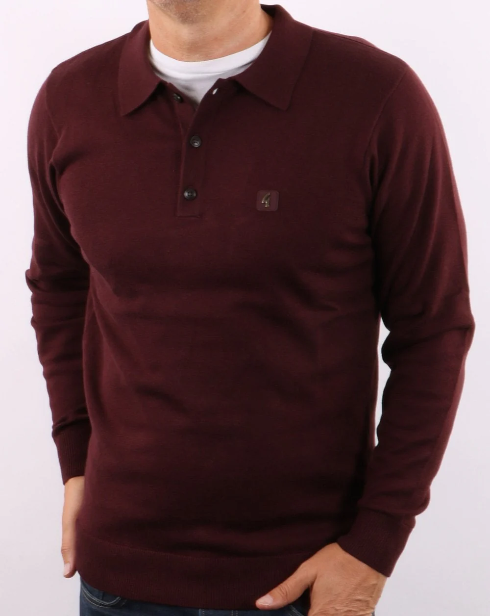 Gabicci Vintage Francesco Knitted Polo Port - Image 2