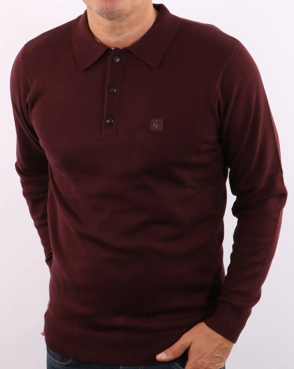 Gabicci Vintage Francesco Knitted Polo Port - Image 3