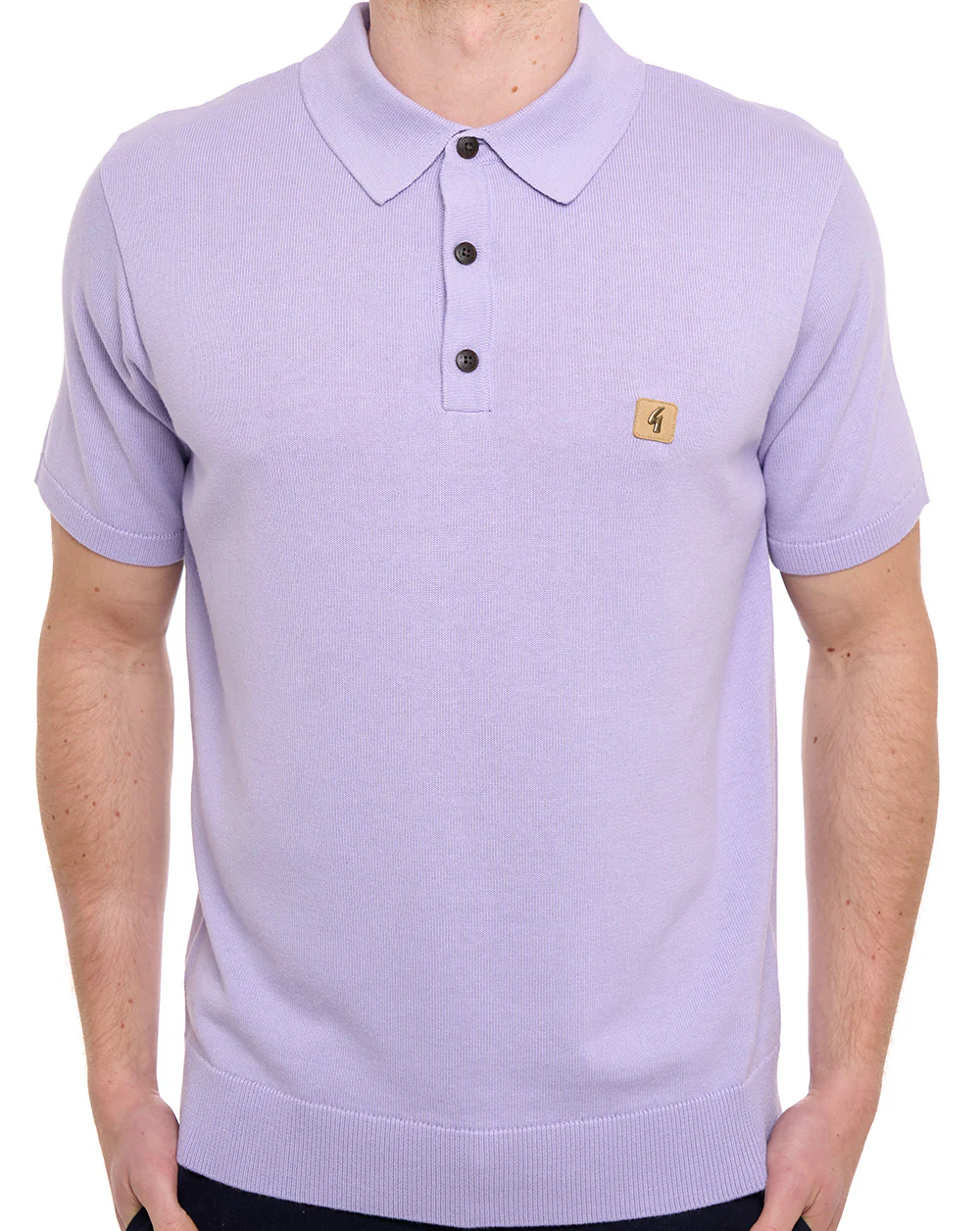 Gabicci Vintage Jackson Knit Polo lilac