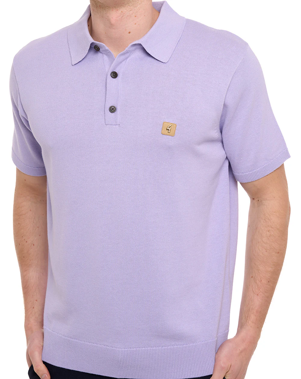 Gabicci Vintage Jackson Knit Polo lilac - Image 2