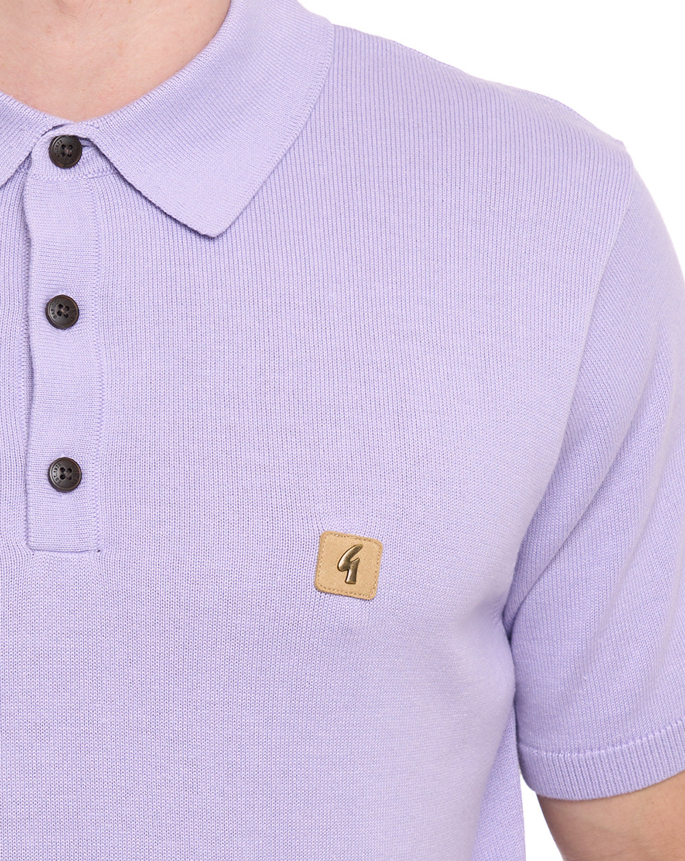 Gabicci Vintage Jackson Knit Polo lilac - Image 3