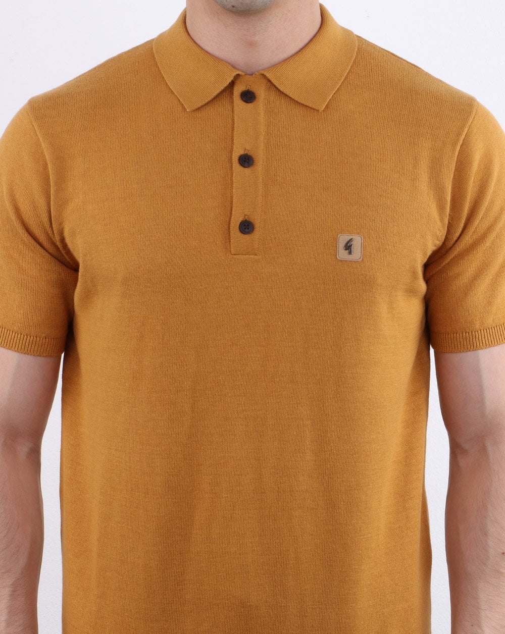 Gabicci Vintage Jackson Polo Shirt Hay - Image 4