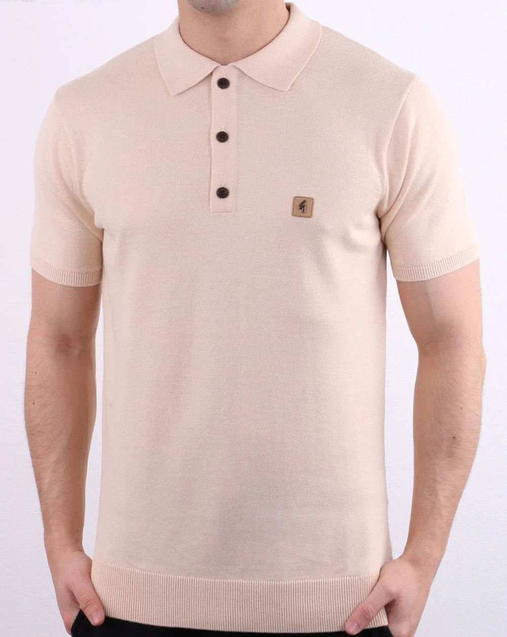 Gabicci Vintage Jackson Polo Shirt Oat