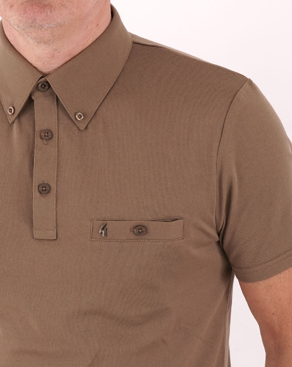 Gabicci Vintage Ladro Polo Shirt Elmwood - Image 2