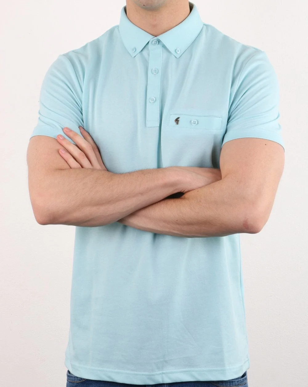 Gabicci Vintage Ladro Polo Shirt Shade - Image 3