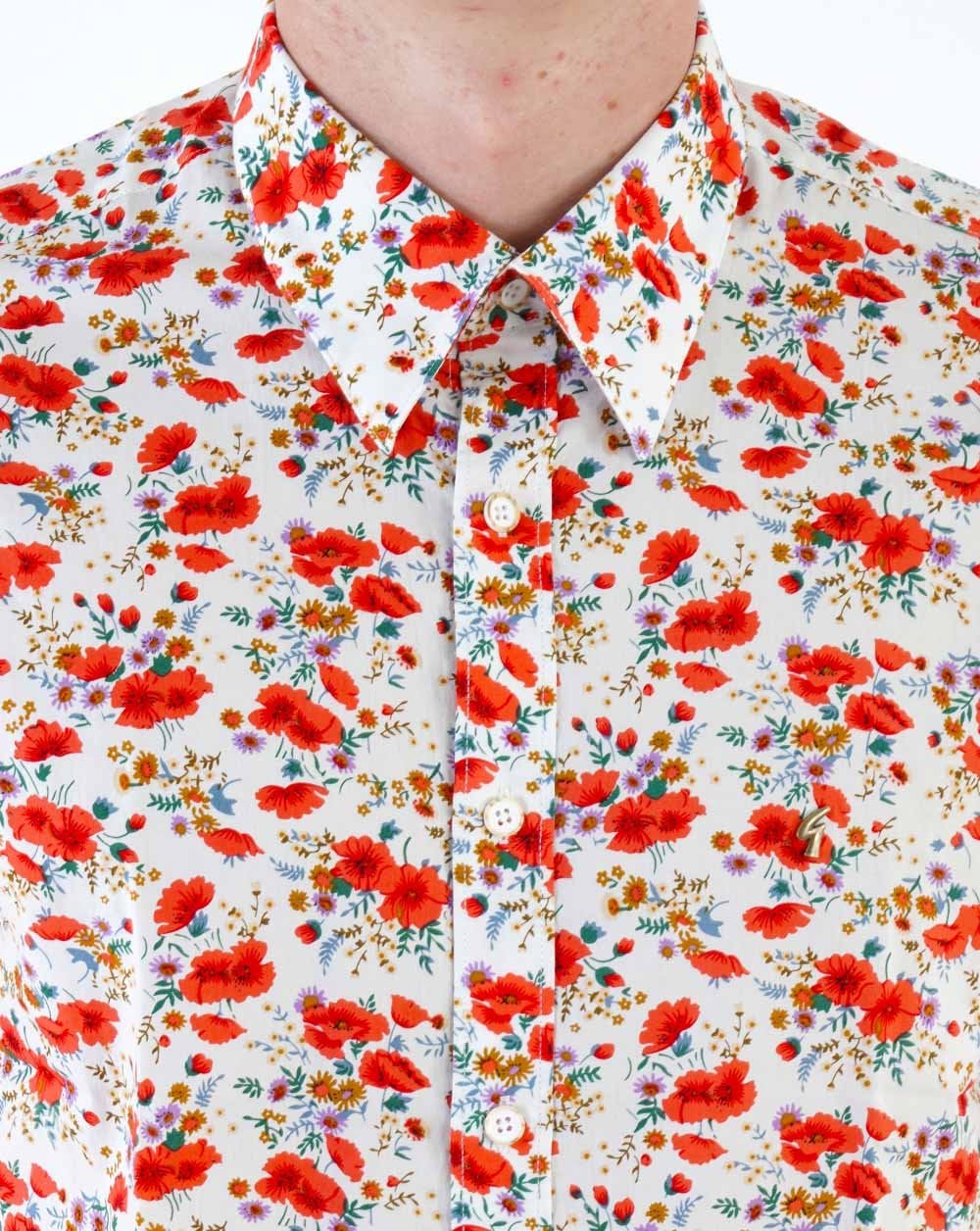 Gabicci Vintage Opium Shirt Cream - Image 2