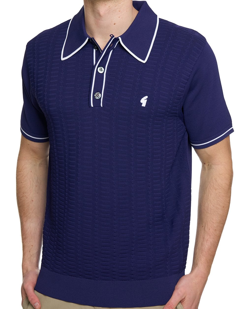 Gabicci Vintage Ronnie Archive Polo Navy - Image 3