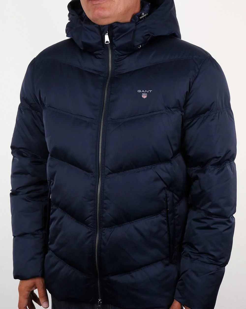 Gant Down Filled Padded Jacket Marine Blue - Image 3