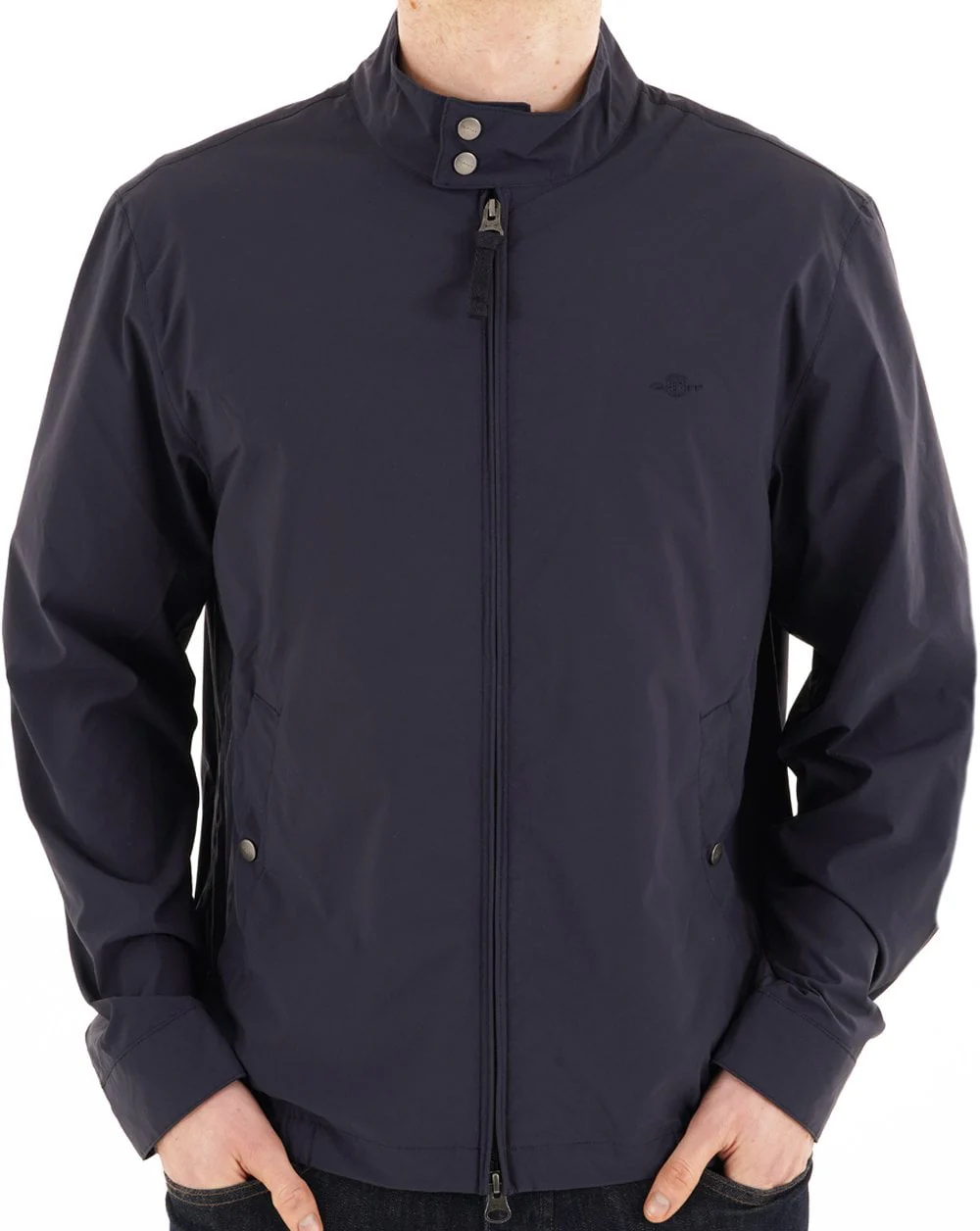 Gant Lightweight Harrington Jacket Navy Blue - Image 4