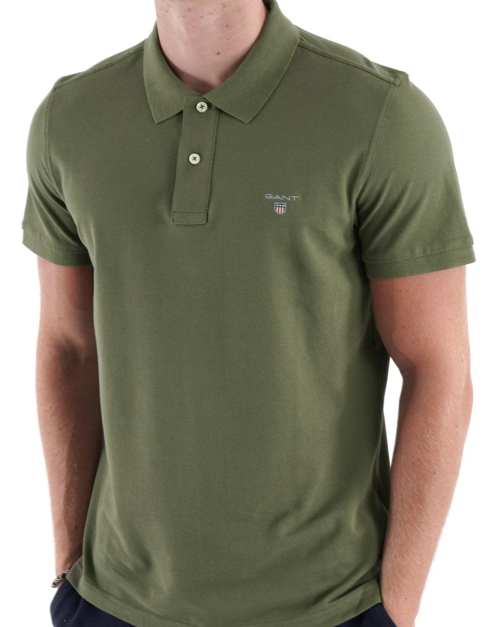 Gant Pique Rugger Polo Green